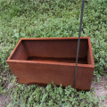 Flower Pot Holder Corten Steel Garden Flower Pot Manufactory