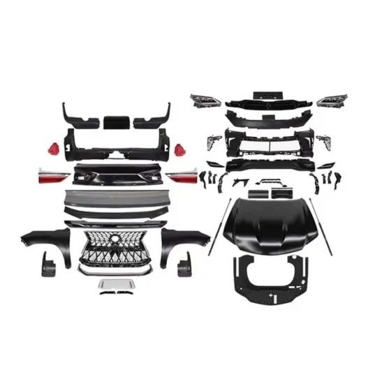 Brand Upgrade Lexus Facelift Body Kit for LX570 2008-2015 to 2022 Bumper Grille Grill Set Side Skirt
