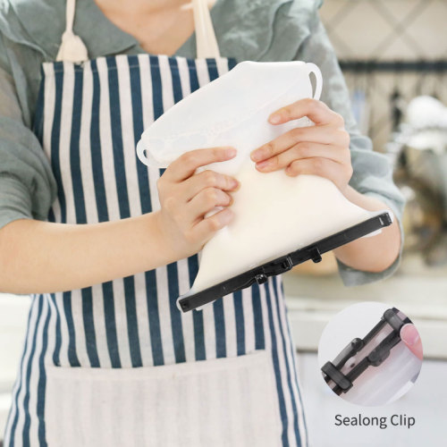 Reusable Silicone Bags Ziplock Silicone Food Freezer Bags Food Grade