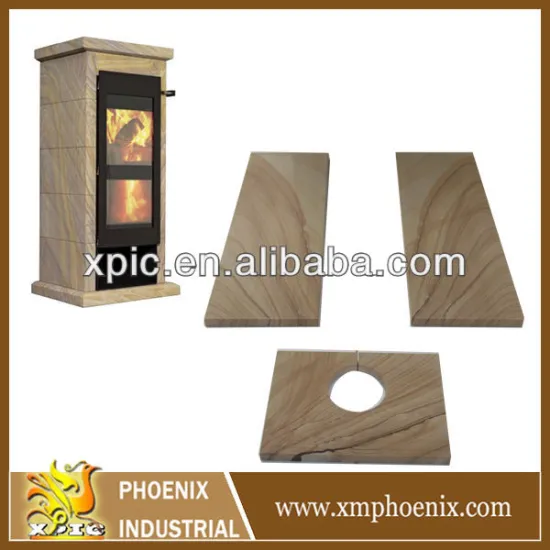 pellet stove sandstone decorations
