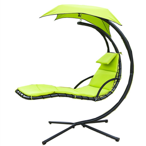 zero gravity chair indoor Outdoor Hanging Curved Steel Chaise Lounge Factory