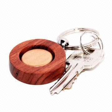 Mixed Wooden Keychains, Can Add Your Logos, Round Shape