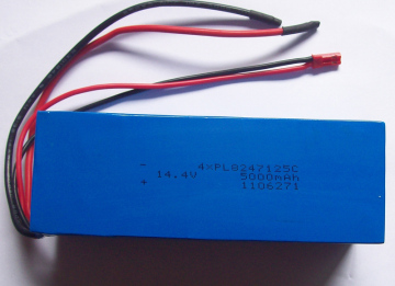 14.4V 5Ah Li-Polymer Battery Packs