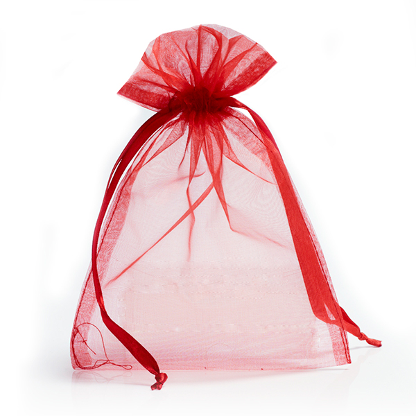 Cheap Organza Bag with Satin Ribbon