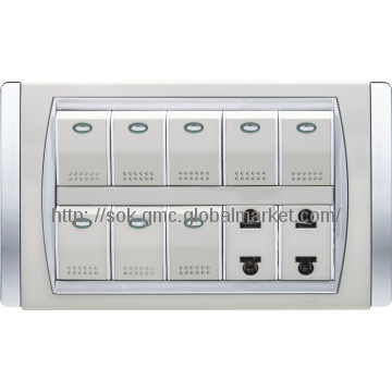 W91 series——Double 2pin sockets +8G switches