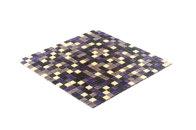 Mixed color glass mosaic tiles