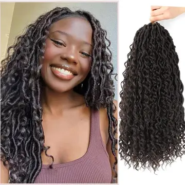 X-TRESS Pre Stretched River Locs Afro Crochet Braids Hair Bundle For Women Heat Resistant Synthetic Braiding Hair Extensions