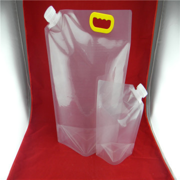 Custom different size transparent stand up spout pouch