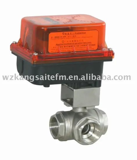 3 way Electrical Ball Valve(thread)