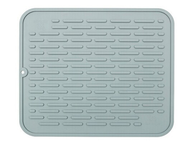 18" x 16" OEM Kitchen Silicone Dish Drying Mat (grey)