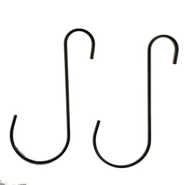 powder coated China supplier cheap various size metal stainless steel S hook, powder coated hanging plant hooks