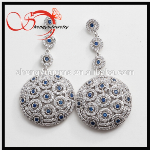 New Design CZ Stone Fashion Drop Earring For Girls