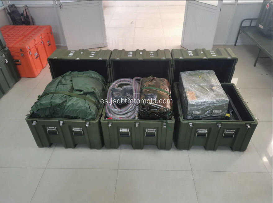 Caja de herramientas de caja de rotomoldeo moldeada rotacionalmente