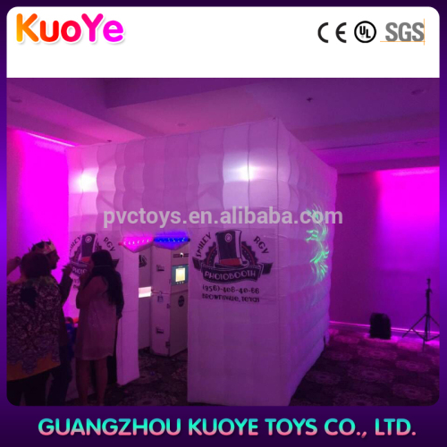 2017 new design wedding inflatable photo booth with led light