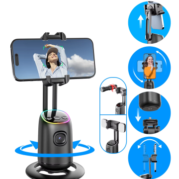 Cửa hàng nhà máy: Bộ ổn định selfie xoay 360 độ nâng cao với theo dõi thông minh và người giữ điện thoại di động