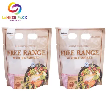 Laminate Material Food Packaging Plastic Bag With Handle