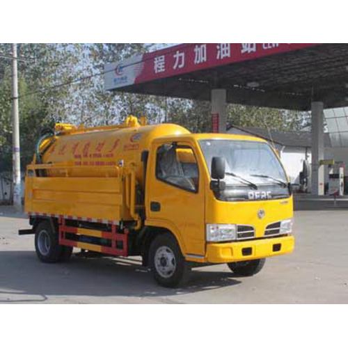 Dongfeng 6CBM Membersihkan Tangki Vacuum Mengisap Truk