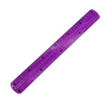 Custom Logo Design Flexible Transparent Plastic Ruler for School and Office