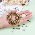 Gold Metal strung beads spacer beads 190pcs