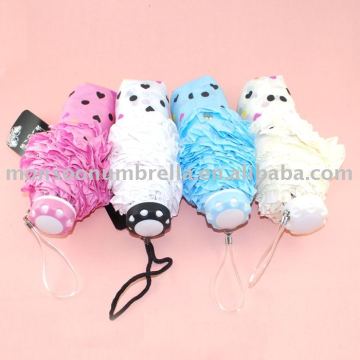 five fold manual open super mini umbrella