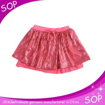 100%cotton mini new born baby skirts top whith sequins wholesale china