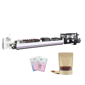 ZUD-600 High Speed Three Side Sealing Zipper Pouch Making Machine
