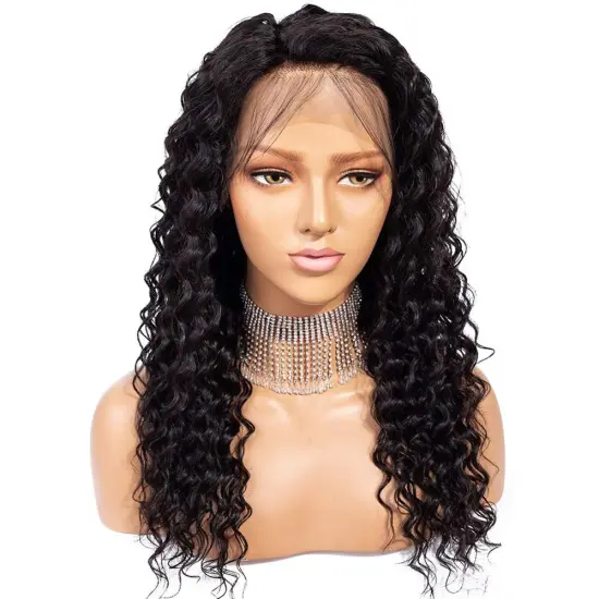 13*4 Lace Front Wigs Human Hair Pre Plucked Frontal Wig for Woman Brazilian Deep Wave Human Hair Wigs with Baby Hair