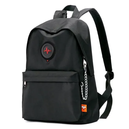 Solid color backpack for men and women