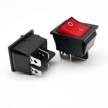 KCD4-201N 4PIN LEDランプ付きロッカースイッチをオフにします