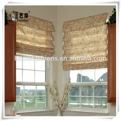 Yilian Latest Design Jacquard Roman Style Curtain Roman Roller Blinds
