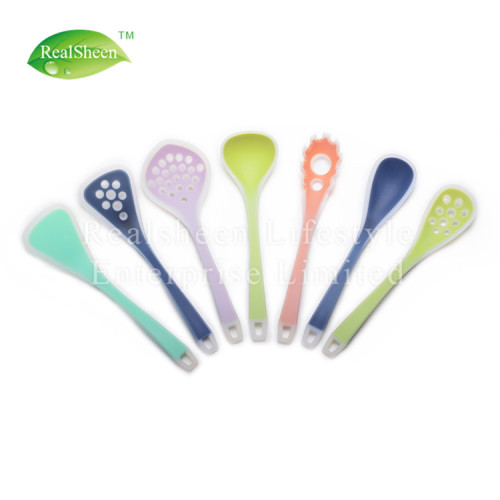 Colorful Transparent Silicone Utensils With Nylon Inside