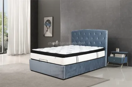New Design Leather Platform Smart King Size Bed for Bedroom Sets