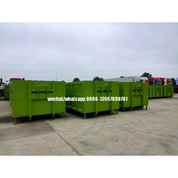 Dongfeng 15 tons hydraulic/hook arm garbage truck with garbage box