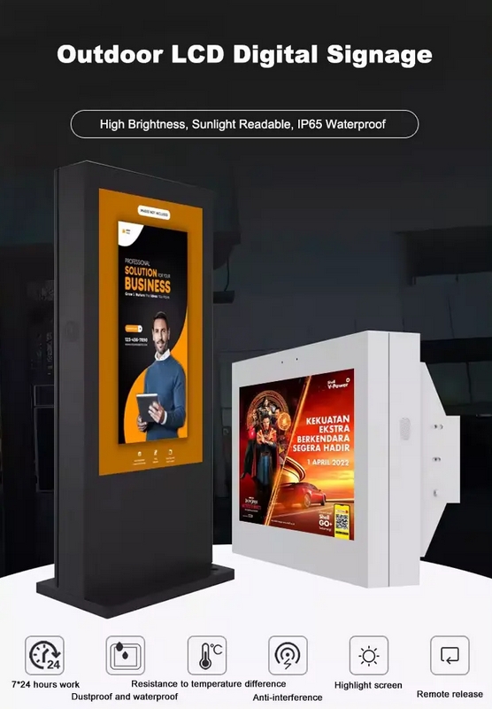 Indoor LCD Ads Monitor Digital Signage for Sale