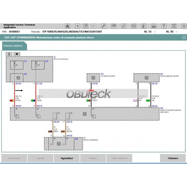 BMW ICOM Italian Software HDD 10/2013 WIRING DIAGRAM