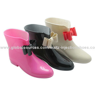 Women's Cute PVC Rain Boots, Measures 35 to 46#, Any Colors Available