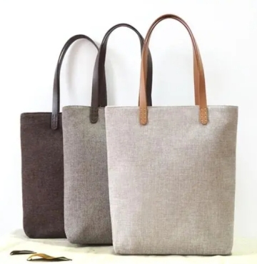 Promotional zipper canvas tote bag