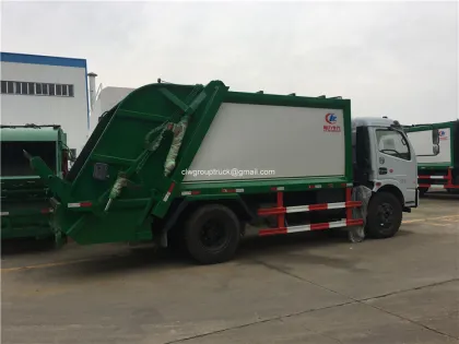 5 cubic compressed garbage collector truck