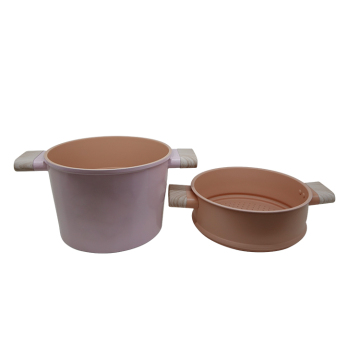 High-End Classic Metal Casserole Pan with Lid and Steamer