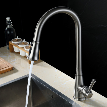 Custom 304 Copper Single Handle Kitchen Sink Faucet
