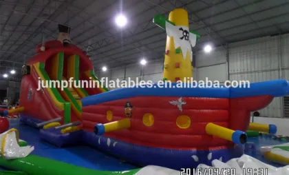 2016 POPULAR PIRATE SHIP INFLATABLE SLIDE CORSAIR