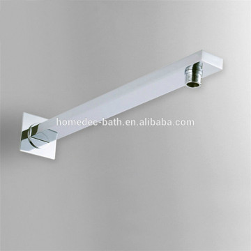Contemporary 15.7" Copper Chrome Finish Square Wall Mount Shower Arm With Flange