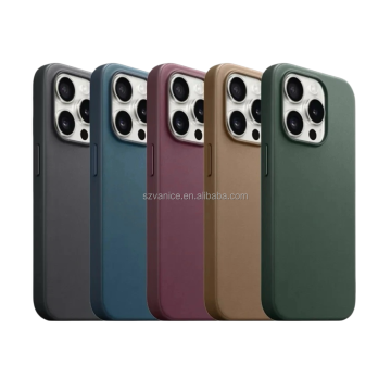 Fint vävt magnetiskt fodral för iPhone 15 Pro Max - Trådlös laddningskompatibel