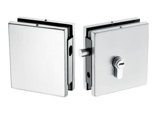 Lock de puertas de vidrio cuadrado de acero inoxidable en 31