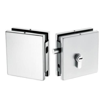 Lock de puertas de vidrio cuadrado de acero inoxidable en 31