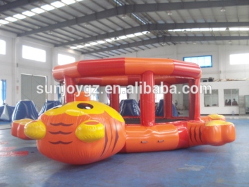 Giant inflatable tiger water trampoline for sale