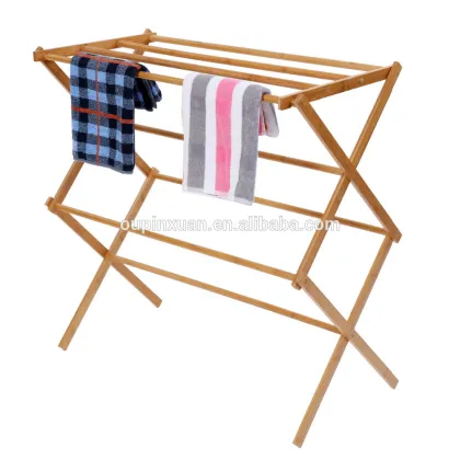 Folding Clothes Drying Rack/Clothes Rack/Living Room Bamboo Furniture/Homex_FSC/BSCI