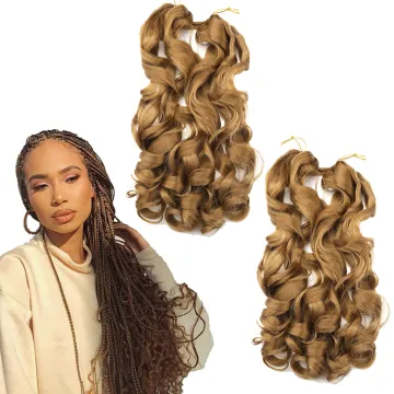 22 Inch 150g Jumbo Attachments Hair Extension Braids Crochet Ombre Curly Water Wavy Yaki Wave Synthetic Fiber Wavy Braiding Hair