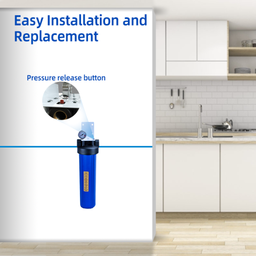 1 Stage Big Blue 20x4.5inch Jumbo Blue Housing for Water Filter Dispenser Pre-Filter Explosion-Proof System