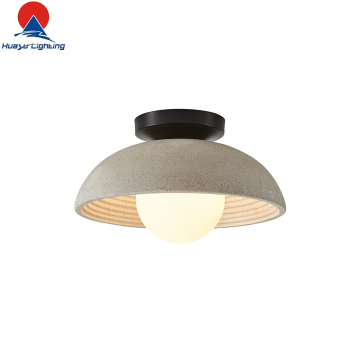 Cement Concrete Ceiling Lamp for Home Art Decor